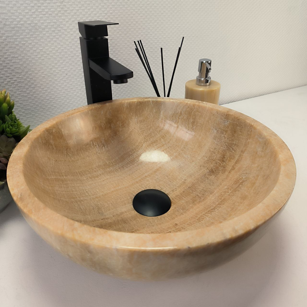 Раковина из оникса Bowl Yellow TinLip BO-62918 40*40*15 140