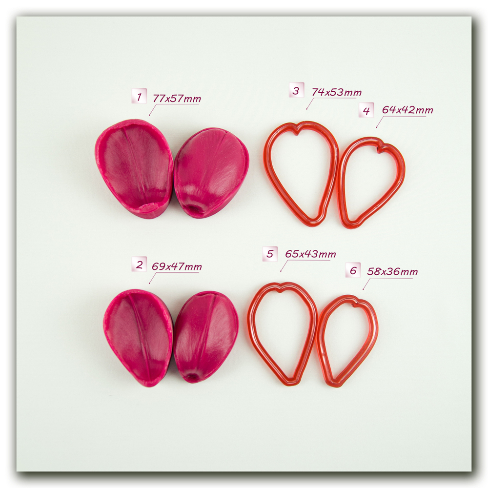 каттеры для полимерной глины тюльпан