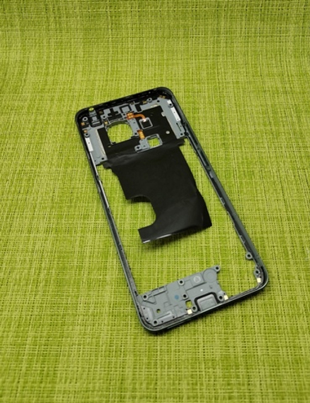Realme 12 4G (RMX3871) - Средняя часть корпуса + NFC Антенна + фонарик + кнопки громкости и включения (ORIG-SP)