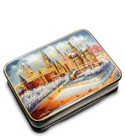 Народные промыслы ШК-55/ 86 Шкатулка «Москва» исп. Ильин А.