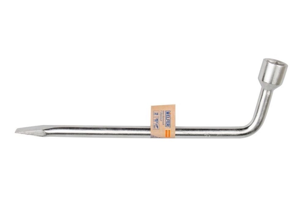 Ключ баллонный Г-образный № 19 365 мм кованый (с монтаж. лопат.) (Helfer)