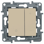 Диммер нажимной универсальный LED 400Вт без нейтрали - слоновая кость ETIKA Legrand