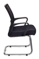 Кресло Бюрократ MC-209 черный TW-01 TW-11 сетка/ткань полозья металл серебристый