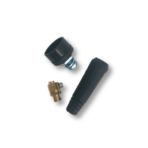 Кабельная вилка с панельной розеткой для сварочного аппарата DX25, 300А, набор