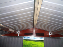 Металлический сарай GreenStorage Арчер D зелёный