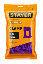 STAYER СВП TileFix, 1,5 мм, 100 шт, система выравнивания плитки ″ворота″ (33846-100)