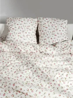 Наволочка комплект 2шт перкаль Сказка "Розовые бутоны" 45х45 см на молнии