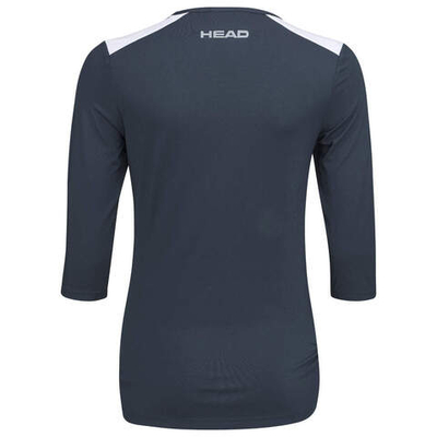 Женская теннисная футболка (dł. Рукава) Head Club 22 Tech 3/4 Shirt - navy