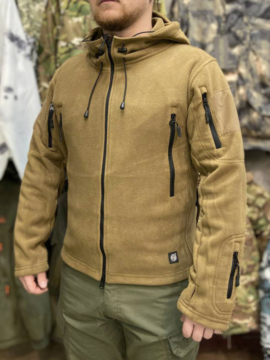 Флисовая кофта Han-Wild с капюшоном Песок