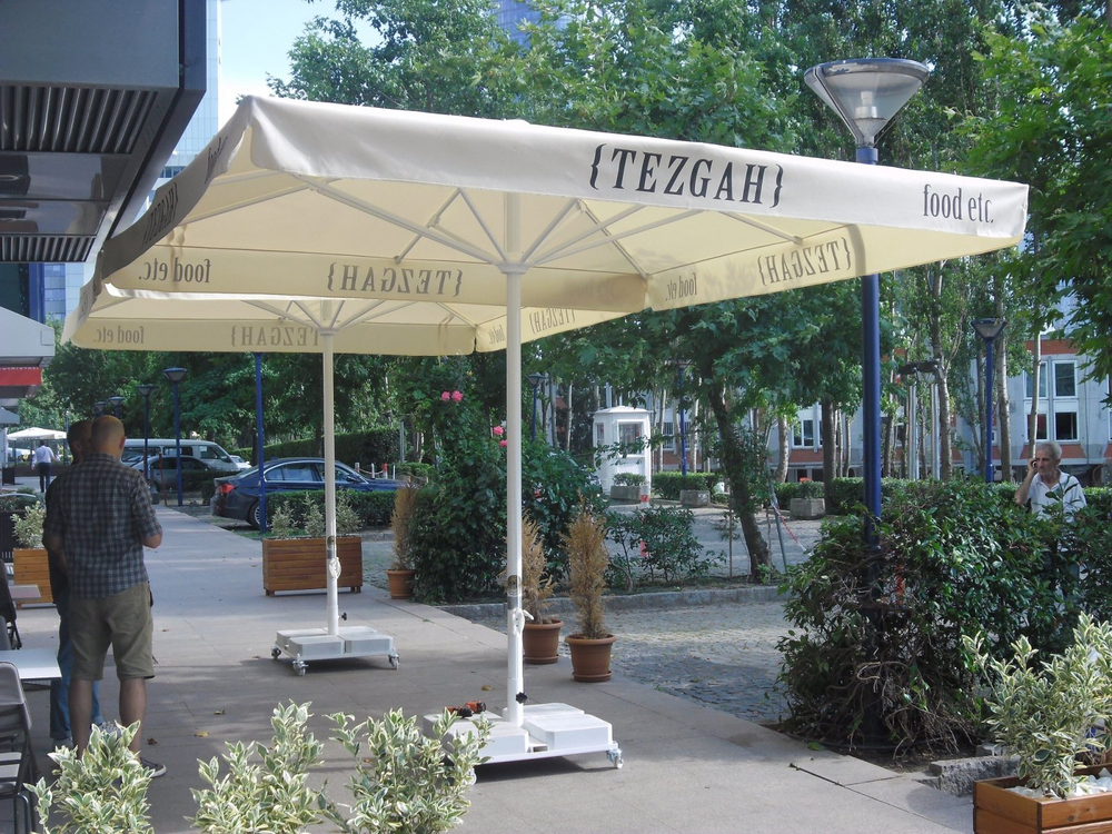 Зонт профессиональный Avocado, белый, бежевый