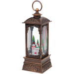 Сувенир с подсветкой «Волшебная зима» 10,5*10,5*28,5 см, мелодия, подсветка, эффект снегопада (работает от 3*АА, USB)