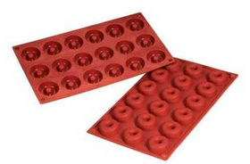 Форма силиконовая P.L. Proff Cuisine "Саварин" 18 ячеек d 40 мм, h 12 мм (30*17,5 см)