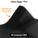 комплект ева ковриков в салон chery tiggo 7 pro prestige, luxury & Elite от supervip