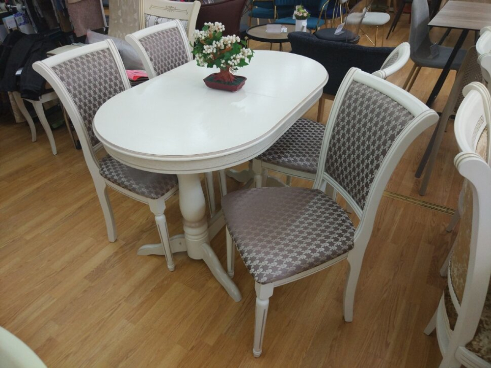 Стул СМ 10 (бук/тон орех с золотой патиной)