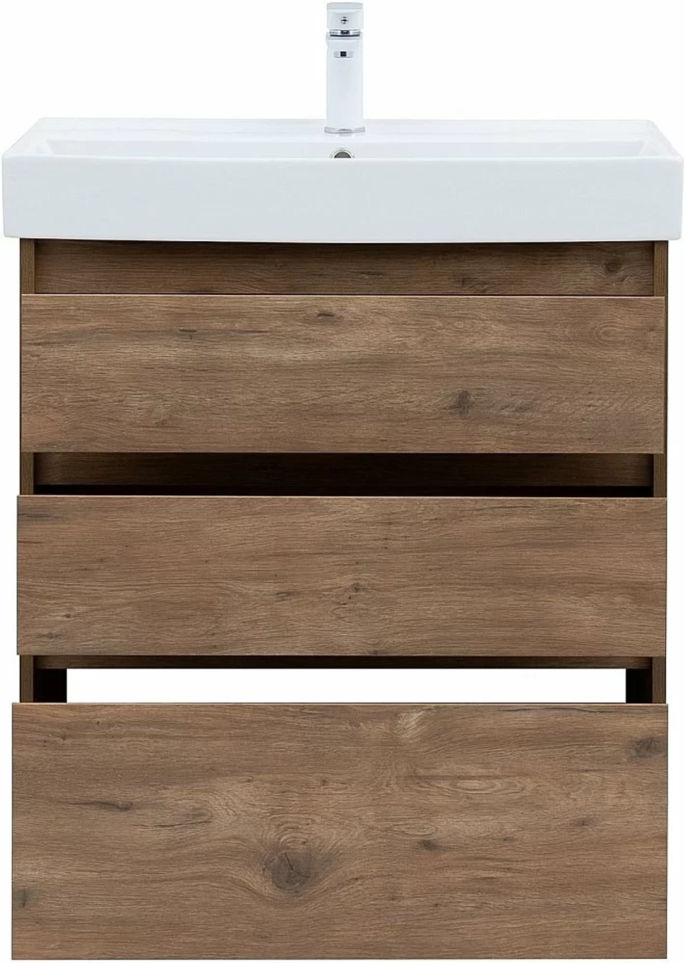 Тумба с раковиной Aquanet Nova Lite 302474 75 дуб рустикальный