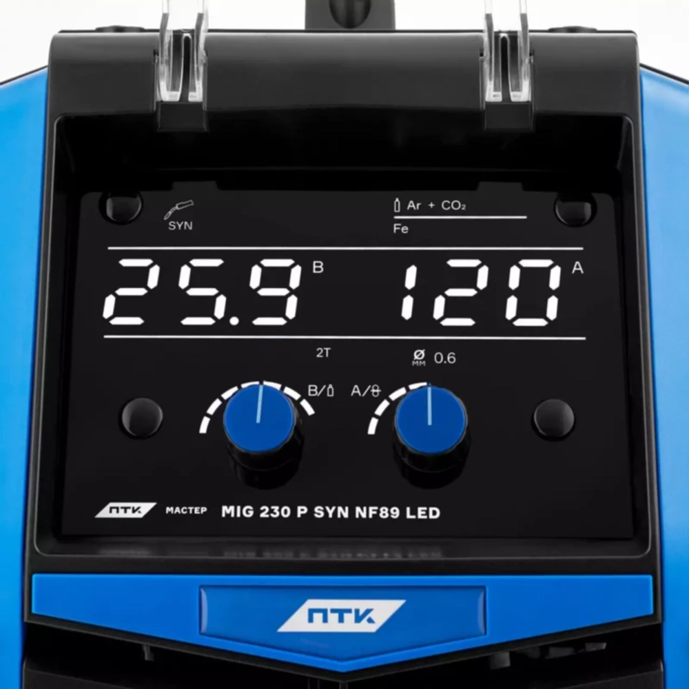 ПТК МАСТЕР MIG 230 P SYN NF89 LED инверторный сварочный полуавтомат 005.100.283