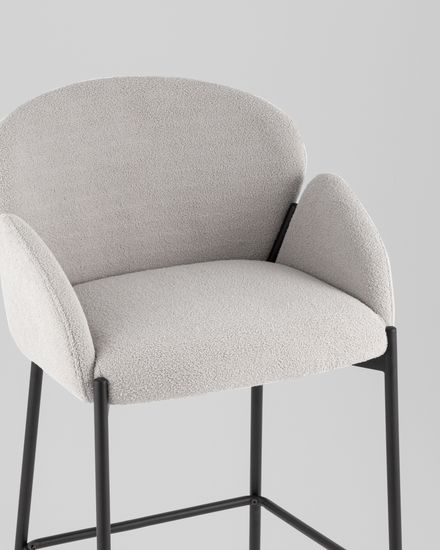 Стул барный Кирби светло-серый