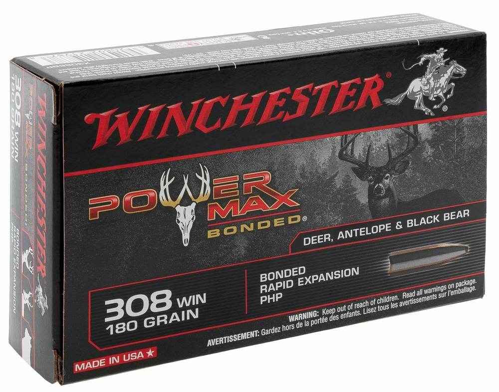 Патрон .308 Win Winchester Power Max PHP 11,7/180grs, коробка 20 шт.
