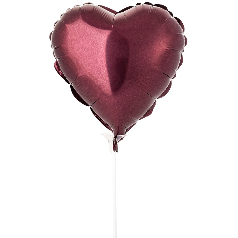 Шар фольгированный Сердце 23 см (Фиолетовый)