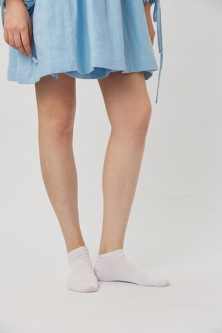 Носки из хлопка короткие белого цвета