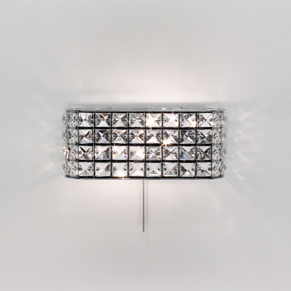 Citilux Портал CL324401 Бра хрустальное с выключателем Хром