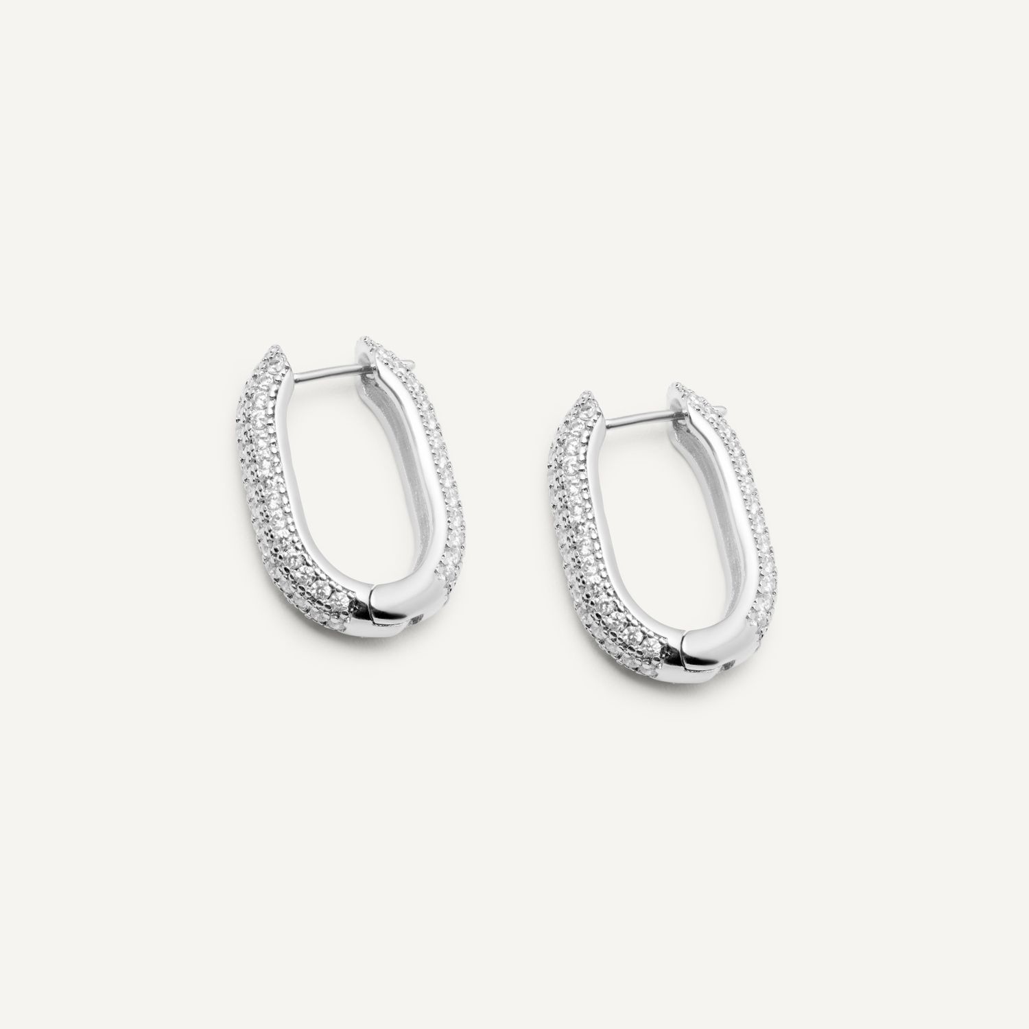 Серьги Lambent Oval Earrings – Silver