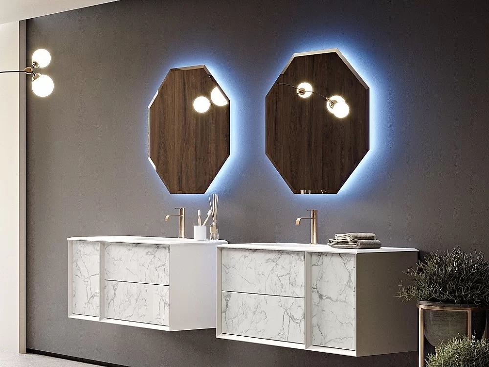 Зеркало с LED подстветкой Cezares 45079 80x80