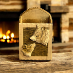 Ключница Медведи 18х30 см