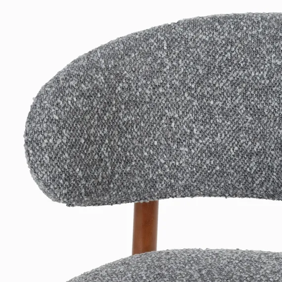 Стул Локан, орех, серый