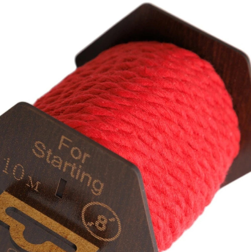 Хлопковая красная веревка для шибари на катушке 10 м