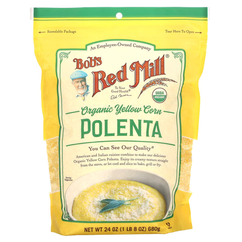 Bob's Red Mill, Органическая кукурузная крупа, полента, 680 г (24 унции)