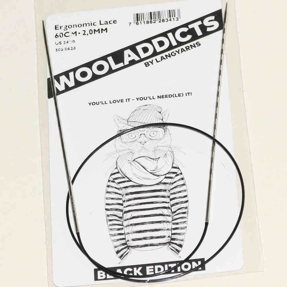 Спицы круговые супергладкие WOOLADDICTS Ergonomic Lace №2,75, 100 см