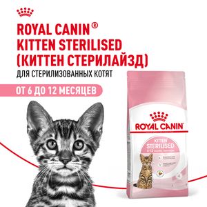Сухой корм Royal Canin Kitten Sterilised для стерилизованных котят до 12 месяцев