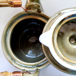 310501.4 Чайник "Песочный" В ПОДАРОЧНОЙ КОРОБКЕ, 1000мл, 16*10*12, керамика