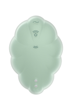 Вакуумный стимулятор клитора Satisfyer Cloud Dancer, силикон, мятный, 9 см