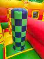 Коммерческий надувной батут «Сафари-Тигр» 10*9*8м, с двумя горками