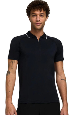 Мужское теннисное поло Wilson Team Seamless Polo 2.0 - чёрное