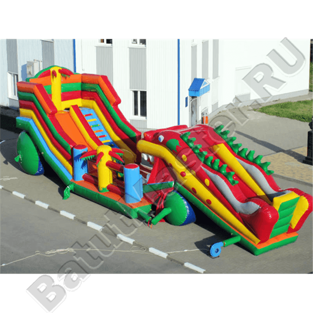 Большая надувная горка "Дракоша"