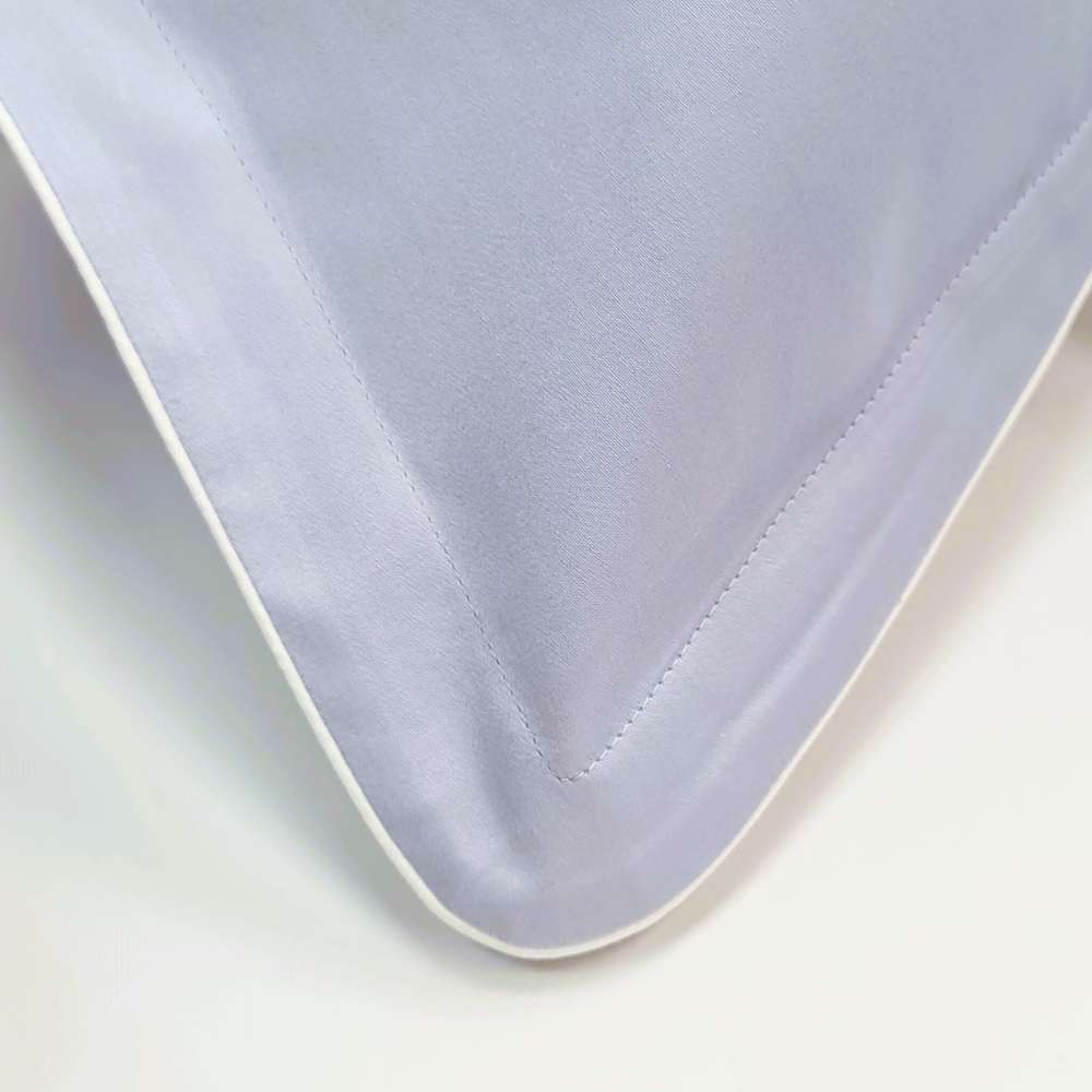 Постельное белье 2 спальное евро Сlaire&Caroll Lune+ серо-голубое