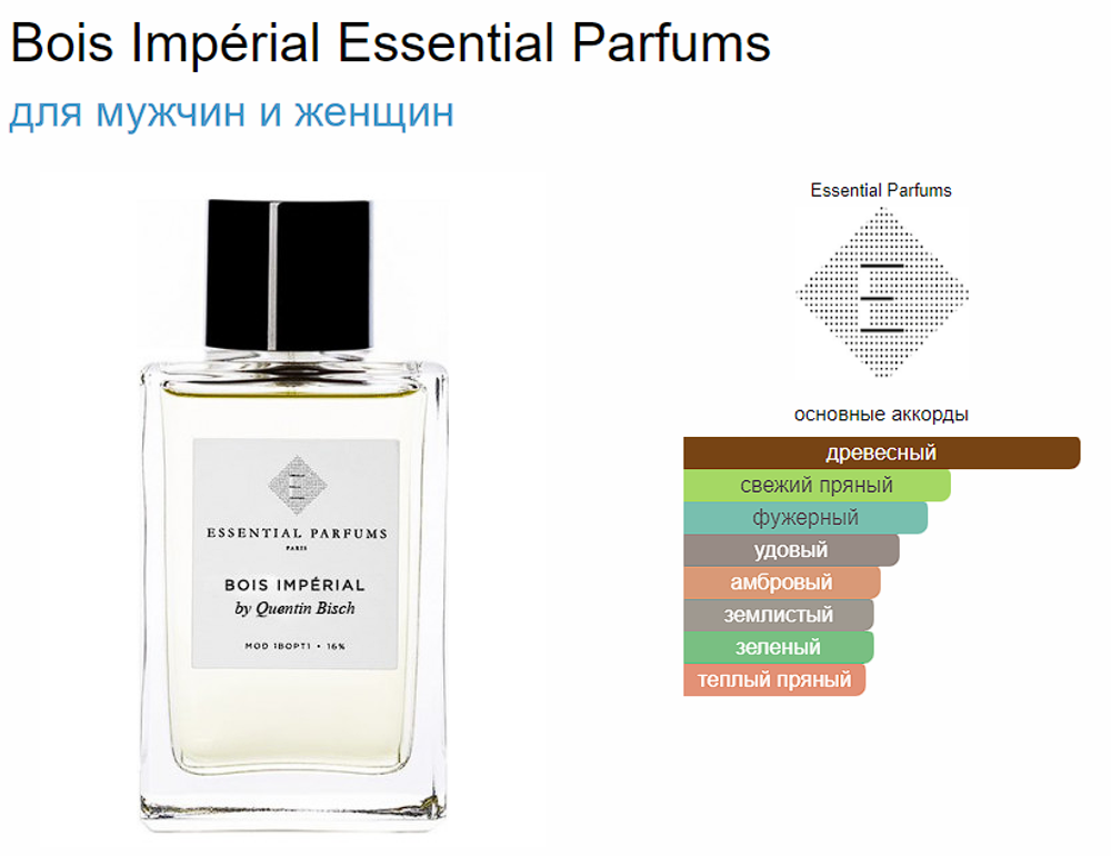 Essential Parfums Paris Bois Imperial by Quentin Bisch