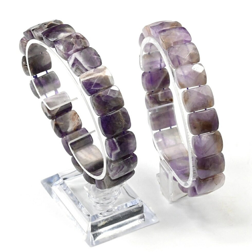 Браслет граненый 14*10 мм из аметиста