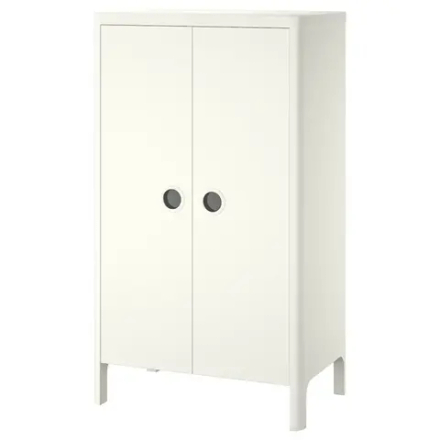 Шкаф детский - IKEA BUSUNGE, 80x139 см, белый, БУСУНГЕ ИКЕА