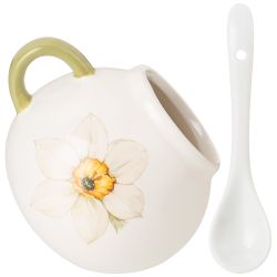 СОЛОНКА С ЛОЖКОЙ AGNESS "SUNDAY" 9,5*10 СМ 170 МЛ (КОР=48ШТ.)