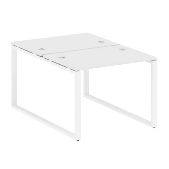 Metal System Рабочая станция на О-образном м/к БО.РАС-СП-2.1 Белый/Металл Белый 1000*1475*750