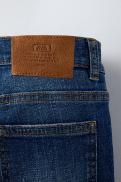 ZARA ДЖИНСЫ SKINNY FIT, СИНИЙ