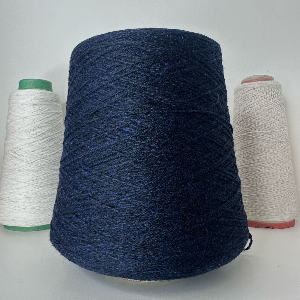 COARSEHAIR - Loro Piana; 100% кашемир; 550м/100гр; col. BALZELLO черно-синий меланж