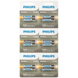 Батарейки Philips LR03A12S/51 ААА алкалиновые 1,5v 2х6 шт. LR03-2BL Entry (12/96/288/19584)