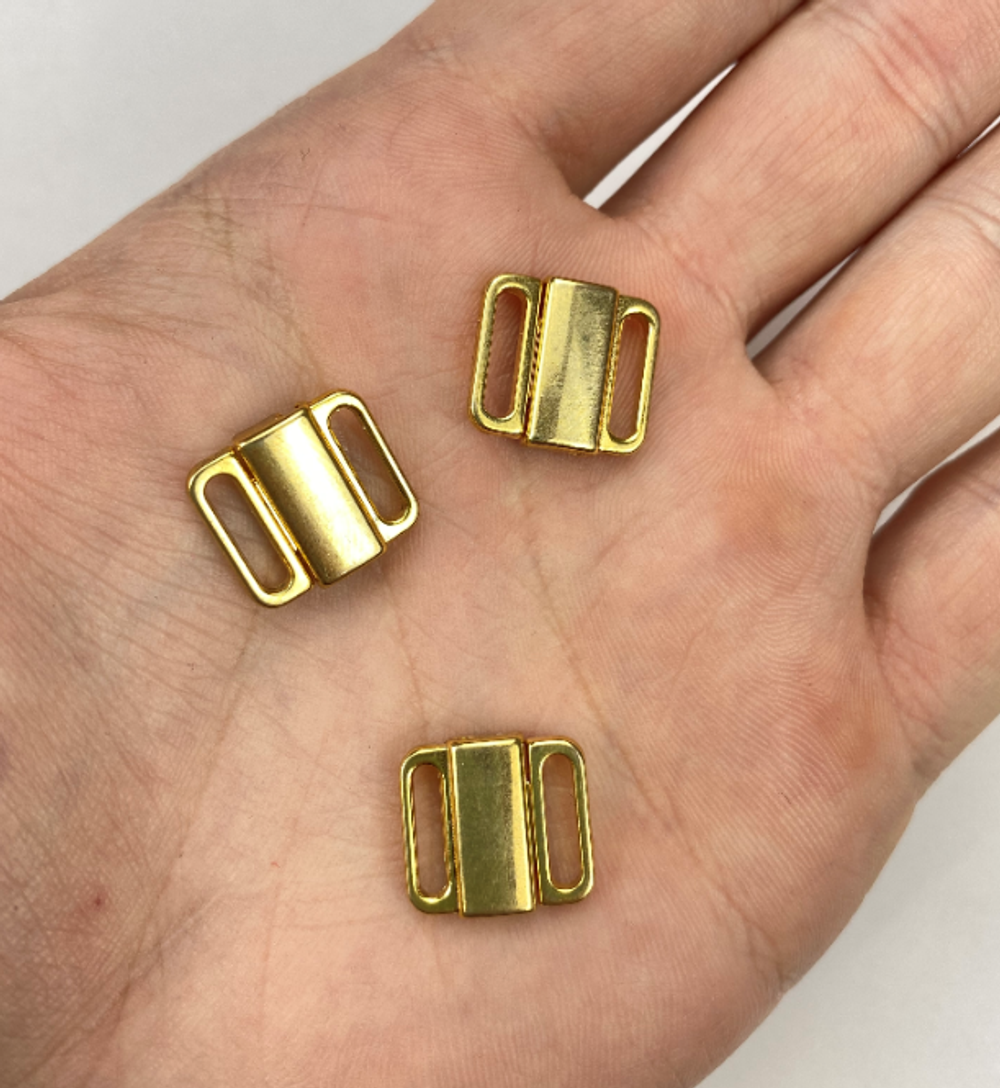 Застежка металл золото 10 мм