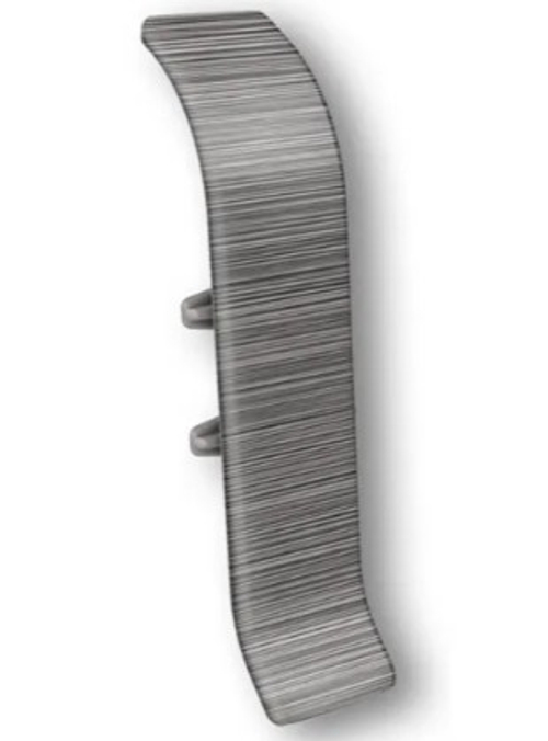 Соединитель для плинтуса 55мм "Идеал Классик", 187 Алюминий темный