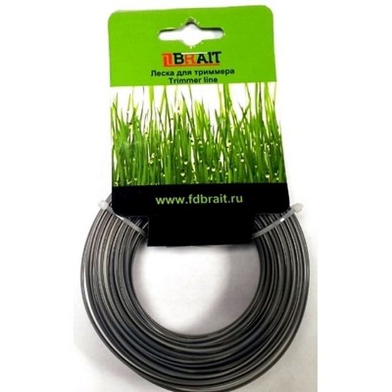 Леска для триммера "BRAIT" (3.0*15 м) GENERAL квадрат